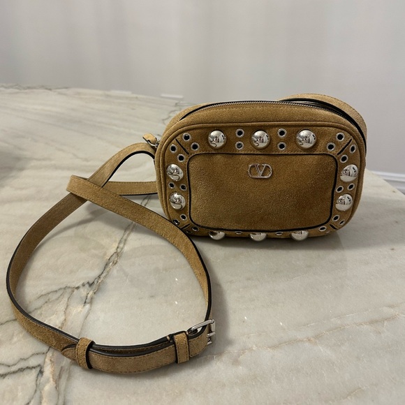 Valentino Garavani Handbags - Valentino Garavani Nellcote Suede Shoulder Bag